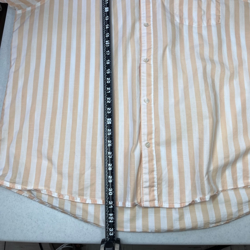 Free Assembly Men’s Striped Short Sleeve Casual Button Down Shirt. Size 3XL - Picture 6 of 8